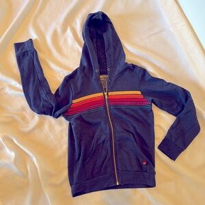 Aviator nation, Blue zipper hoddie kids size 12. New with tags